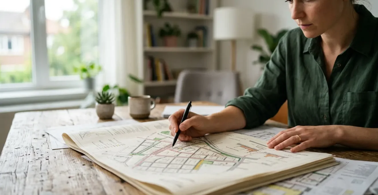 Personne consultant des documents urbanisme pour achat terrain constructible