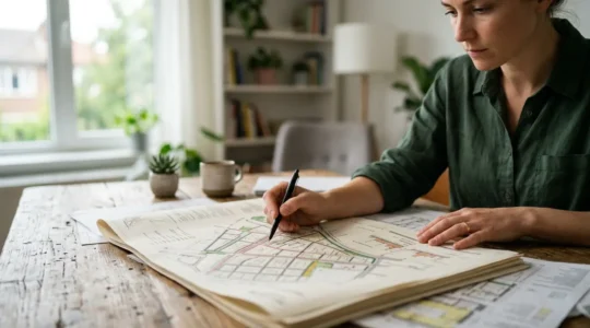 Personne consultant des documents urbanisme pour achat terrain constructible