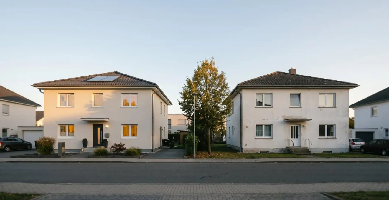 Comparaison visuelle de la valeur immobilière selon la classe énergétique DPE