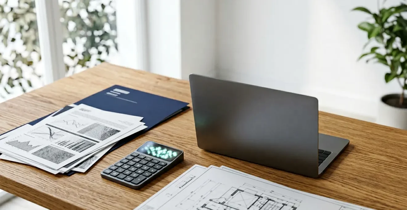 Analyse financiere d'un investissement locatif avec documents et calculatrice