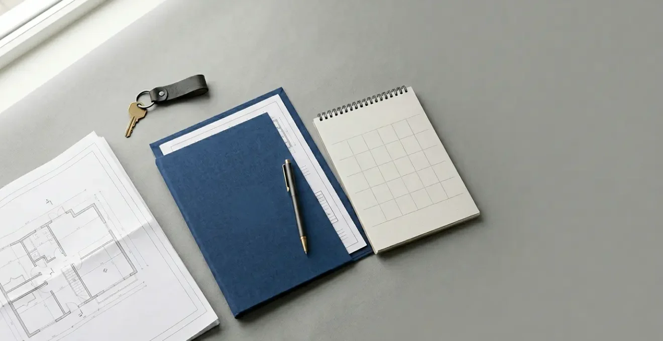 Organisation stratégique d'une vente immobilière avec documents et calendrier pour réussir en 90 jours