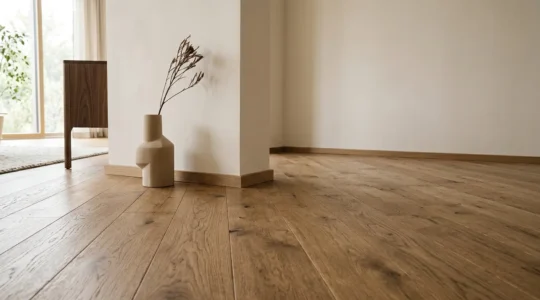 Comparaison visuelle de différents revêtements de sol durables dans un budget accessible