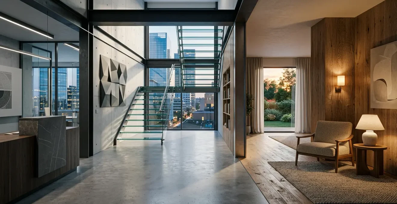 Contraste entre espaces professionnels et résidentiels dans l'investissement immobilier