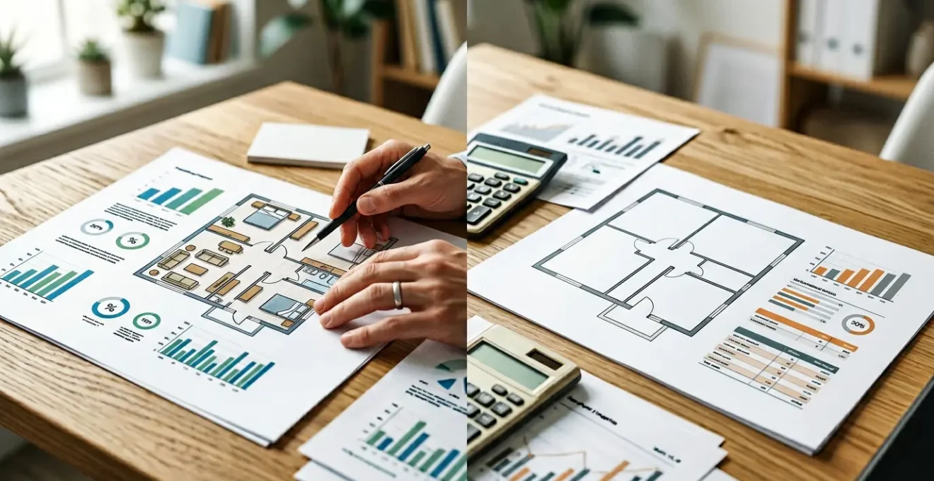 Investisseur analysant la rentabilité entre location vide et meublée
