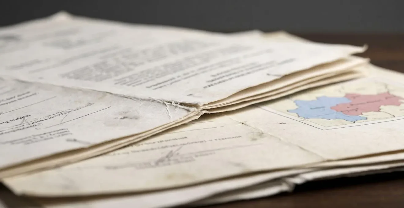 Gros plan sur cartes et documents officiels d'urbanisme