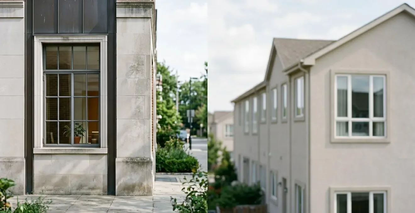 Concept abstrait de valeur immobiliere localisation versus surface