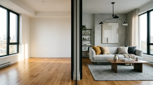 Concept de choix stratégique entre location vide et meublée pour optimiser la rentabilité immobilière