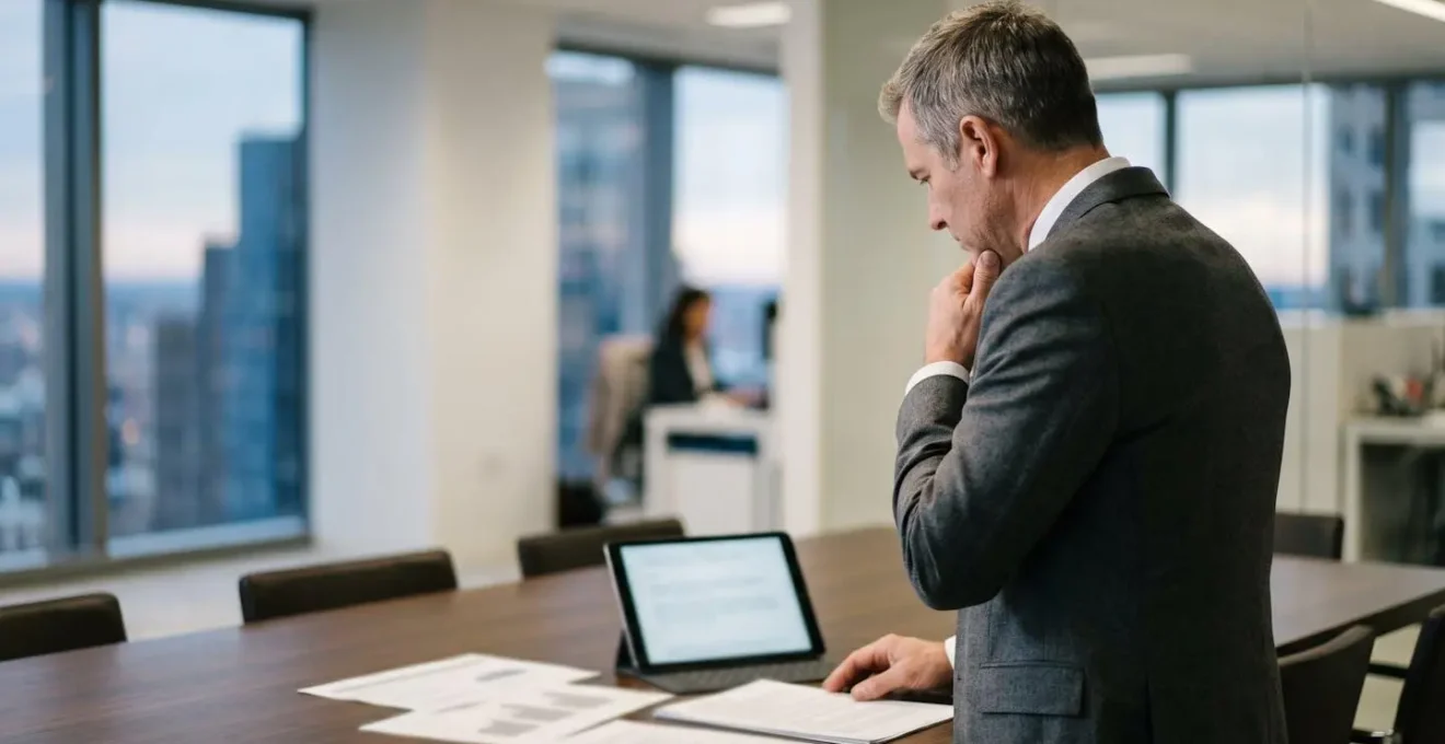 Concept visuel d'optimisation fiscale et d'investissement immobilier stratégique