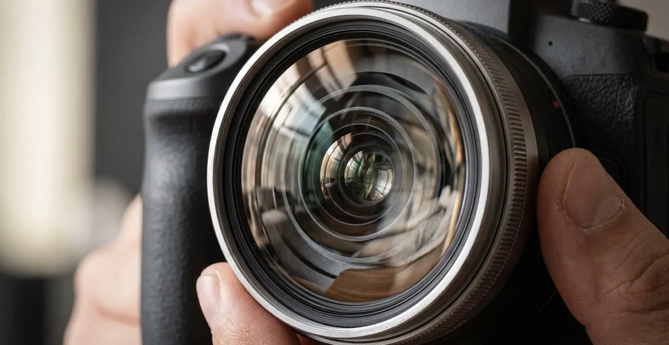 Installation professionnelle de captation pour visite virtuelle 360 degrés dans un intérieur contemporain lumineux